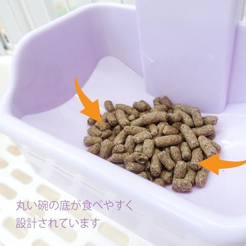 teemoyaya うさぎ 餌入れ 餌皿 ペットボウル 食べやすい 転倒防止 スライド式 固定可能 取付け簡単 お手入れ簡単 すり鉢状の底 モル |  | 03