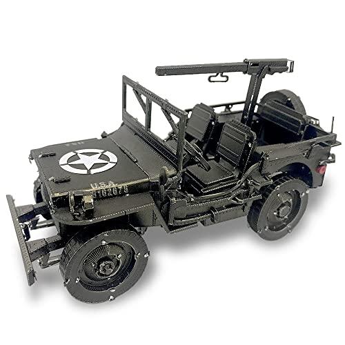 Piececoolピースクール 立体パズル ジープ 車 メタリックナノパズル 3d