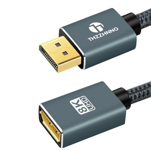 【互換品】 Thzzhnno 1.4 DisplayPort延長ケーブル 1M、 DisplayPort 8Kオス-メスケーブル、DPからDP拡張コー |  | 06
