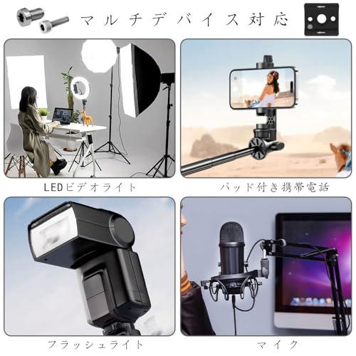 【互換品】 コールドシューマウントアダプター 1/4ネジ付き ２個入り シューアクセサリー コールドシューマウント フラッシュ LED ライト モニタ |  | 06