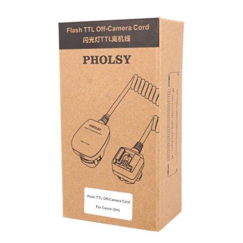 【互換品】 PHOLSY オフカメラシューコード TTL調光コード Canon 用 2.0 m |  | 02