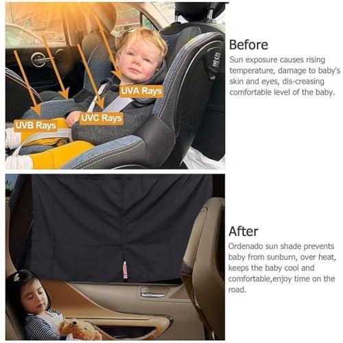 2枚セット車用 間仕切りカーテン BetterJonny 二重マテリアル 車用カーテン遮光カーテン自動車分割日除けカーテン車載プライバシーカーテ |  | 02