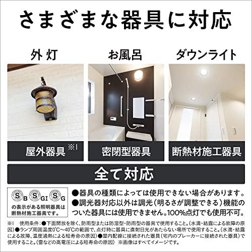 パナソニック ミニクリプトン型 パルック LED電球 口金 E17 電球60W形相当 温白色相当7.1W 小形電球・広配光タイプ 1個入 断熱材 |  | 06