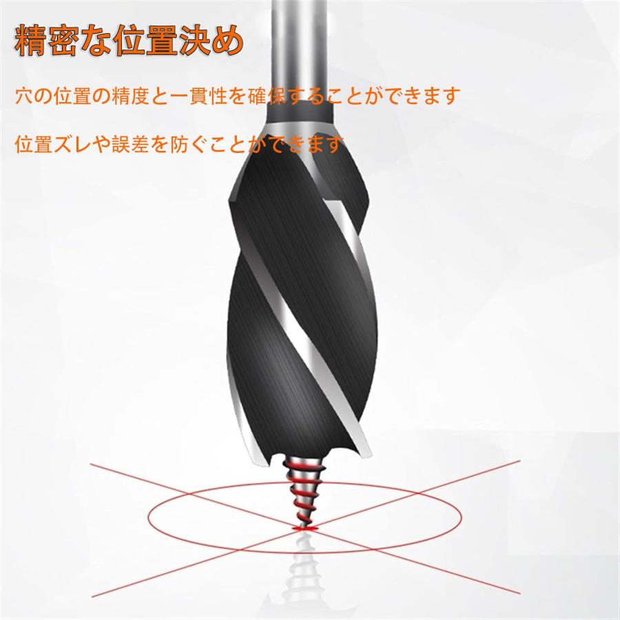 GOOMAND 木工ドリル 六角軸 ドリルビット 10mm 12mm 14mm 16mm 18mm 20mm 22mm 25mm 8本組 45# |  | 03