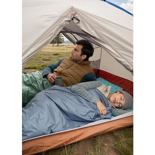 封筒型 寝袋 シュラフ 軽量 保温 スリーピングバッグ 1人用 アウトド 登山 車中泊 防災用 室内用ア キャンプ 春夏秋用 グリーン |  | 05