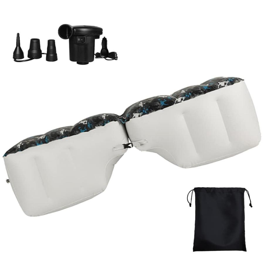 YOUTALLY カーマットレス 車中泊 マット インフレータブルバックシートギャップパッド 自動車マットレス後部座席ギャップパッドエアベッドク | 