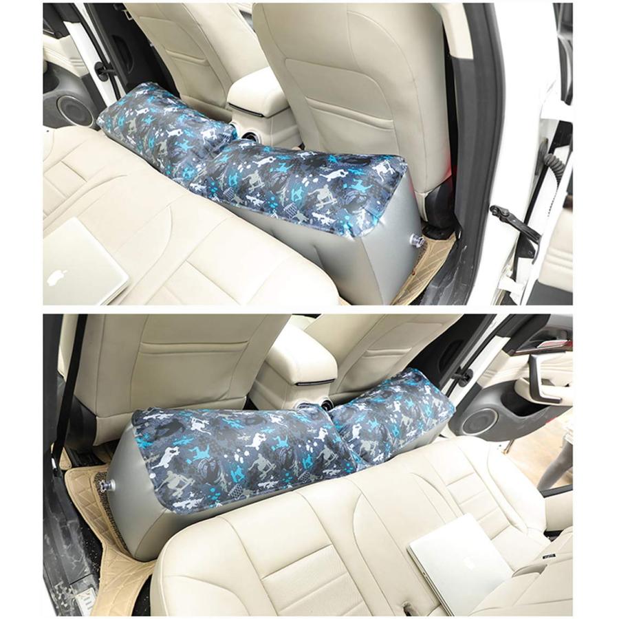 YOUTALLY カーマットレス 車中泊 マット インフレータブルバックシートギャップパッド 自動車マットレス後部座席ギャップパッドエアベッドク |  | 02