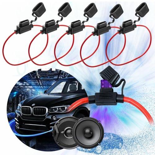 HiLiBoom 5個 インライン ヒューズホルダー ブレードヒューズ 3A / 5A / 7.5A / 10A / 15A / 20A各1個入 |  | 05