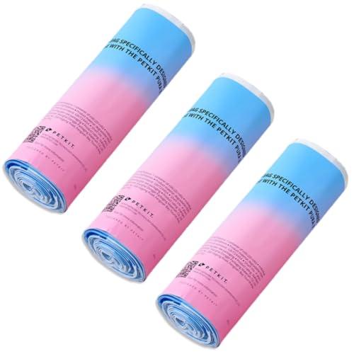 PETKIT ごみ袋 うんち袋 自動猫トイレ専用ゴミ袋 専用替えライナー 3ロールセット 20枚x３ロール＝60枚 | 