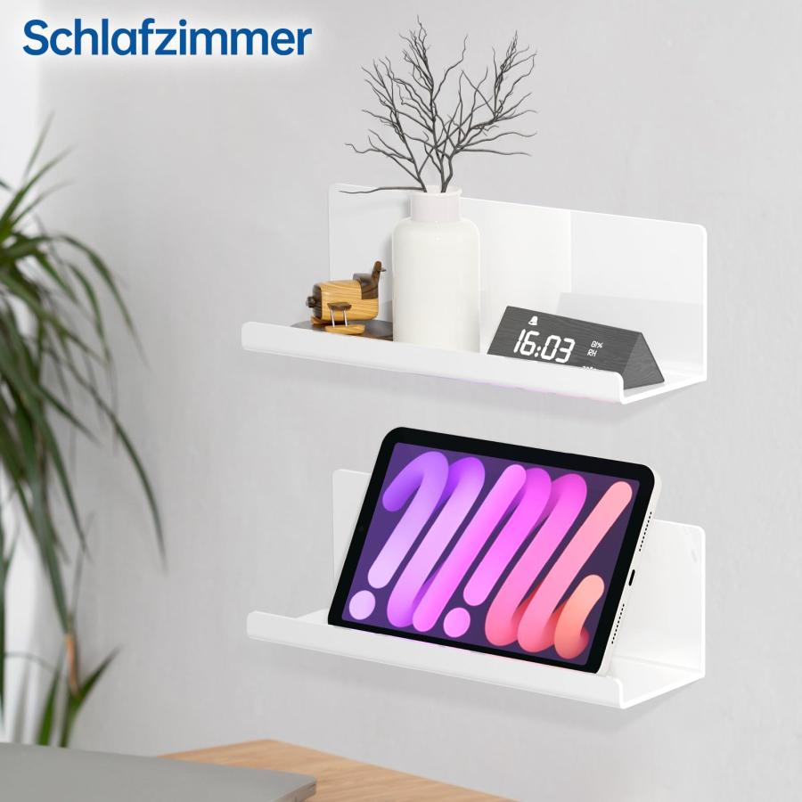 Toski バスルームラック 2個セット 調味料ラック 日本製強力テープ付き お風呂ラック 強力粘着固定 幅30cm キッチン 洗面所 棚 浮か |  | 02