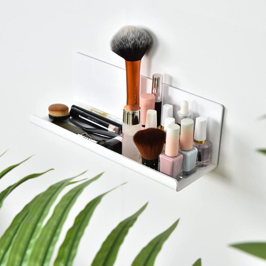 Toski バスルームラック 2個セット 調味料ラック 日本製強力テープ付き お風呂ラック 強力粘着固定 幅30cm キッチン 洗面所 棚 浮か |  | 06