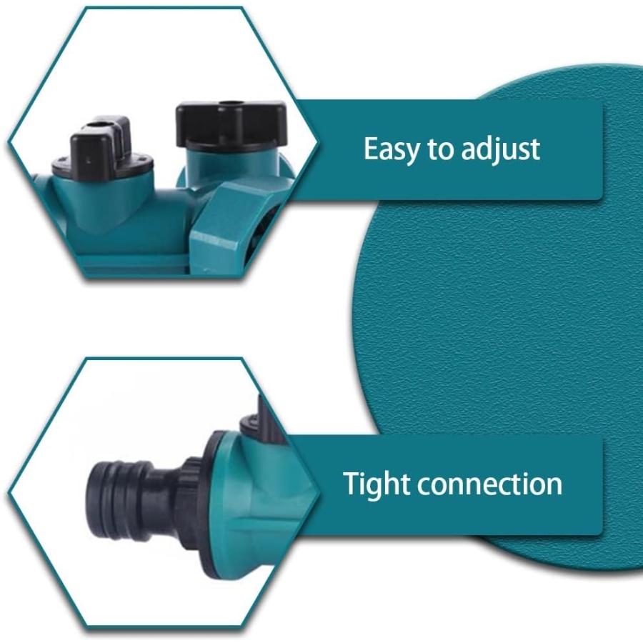 Yurika散水コネクタ分岐 蛇口分岐 ホース分岐コネクター 2方向蛇口 散水用具Y型散水コネクター 4点セット接続分岐 水道 蛇口 分岐散水チ |  | 04