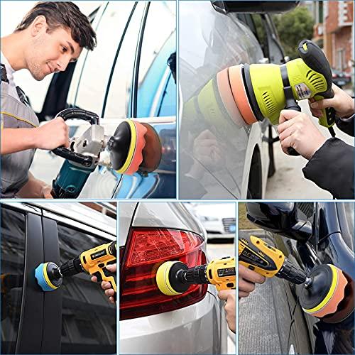 ポリッシャー バフ スポンジ 26点セット六角軸付き 80mm 洗車車磨きスポンジ 研磨パッド電気ドリル インパクトドライバー用 研磨艶出し 塗 |  | 06