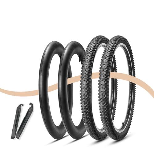 MOHEGIA 2本セット マウンテンバイク自転車タイヤ: 24×1.95インチ 30TPI 組み合わせセット - 折り畳み式 交換用タイヤ、チ |  | 06