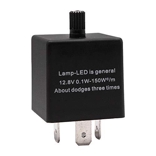 HUIQIAODS ハロゲン LED 対応 3ピン１個 ハイフラ防止 IC ウインカーリレー 12V 150W CF14 点滅速度調節可能 アン |  | 04