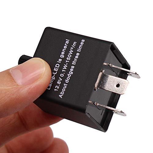 HUIQIAODS ハロゲン LED 対応 3ピン１個 ハイフラ防止 IC ウインカーリレー 12V 150W CF14 点滅速度調節可能 アン |  | 05