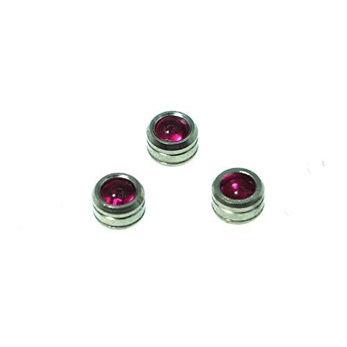 Oh.makasenetプラモデルパーツ メタルモノアイ センサースコープ Φ3mm 同色3個セットガンプラ ピンク02 | 