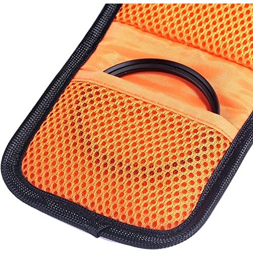 DoriUp フィルターケース 3枚用 フィルターケース カメラ 一眼レフ フィルターレンズケース フィルターレンズポーチ フィルターソフトケー |  | 01