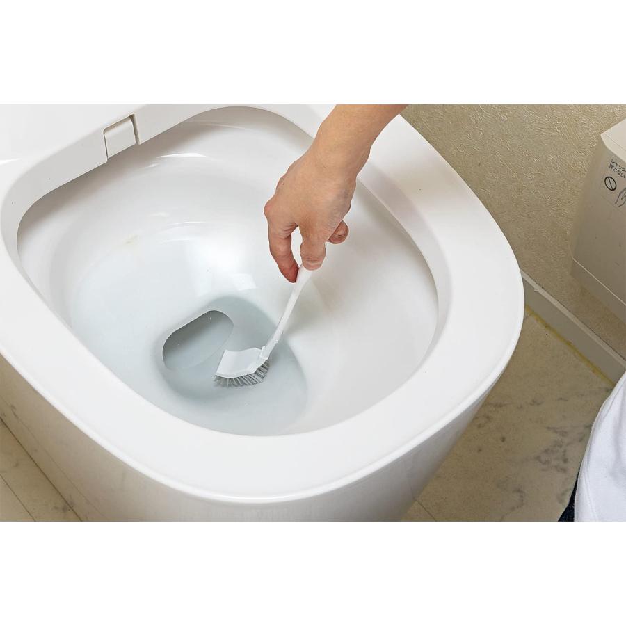 まめいたMameita トイレブラシ ケース付き ホワイト 日本製 フチが洗いやすい 水切れが良い ブラシ:2.6×4×25cm ケース:5.2 |  | 04