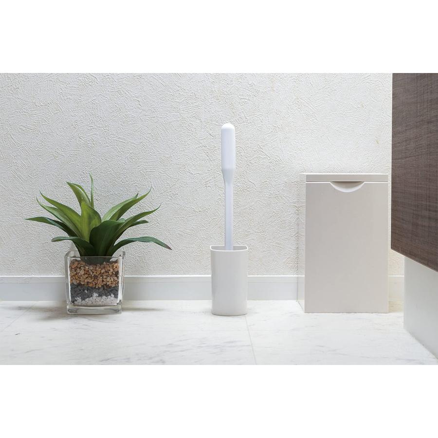 まめいたMameita トイレブラシ ケース付き ホワイト 日本製 フチが洗いやすい 水切れが良い ブラシ:2.6×4×25cm ケース:5.2 |  | 07