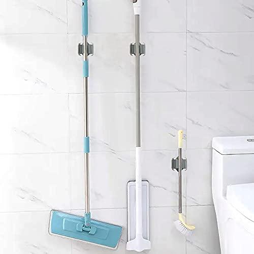 XINMEIWEN 10ピースモップとほうきホルダー壁マウントヘビーデューティモップほうきハンガーガーデンツールのクリーニングクローゼットオーガ |  | 06