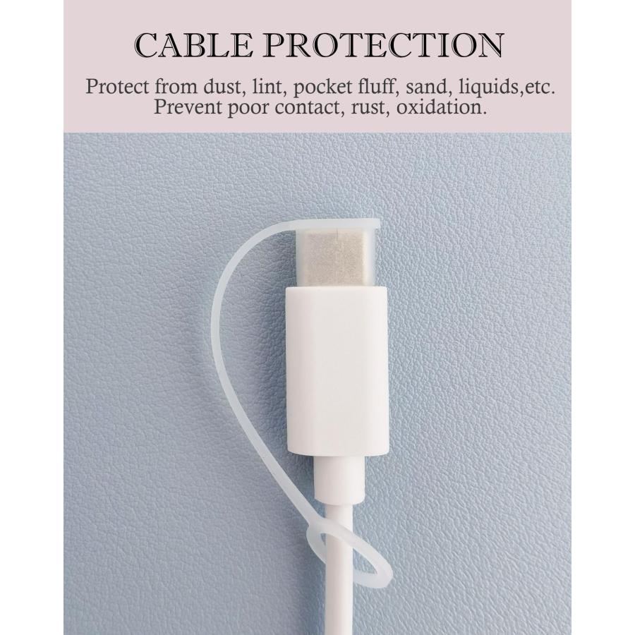 VSuRing USB Type-Cオス用 保護カバーキャップ 脱落防止 シリコン製