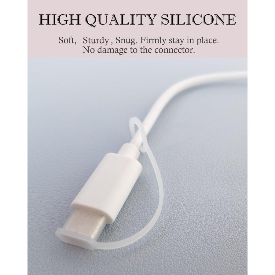 VSuRing USB Type-Cオス用 保護カバーキャップ 脱落防止 シリコン製 ソフト リード付 USB C ケーブル コネクタカバー キ |  | 04