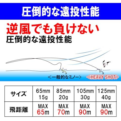 DUELデュエル HARDCOREハードコア ルアー ペンシルベイト ハードコア ヘビーショット S 85mm 重量:20g F1180-HKS |  | 03