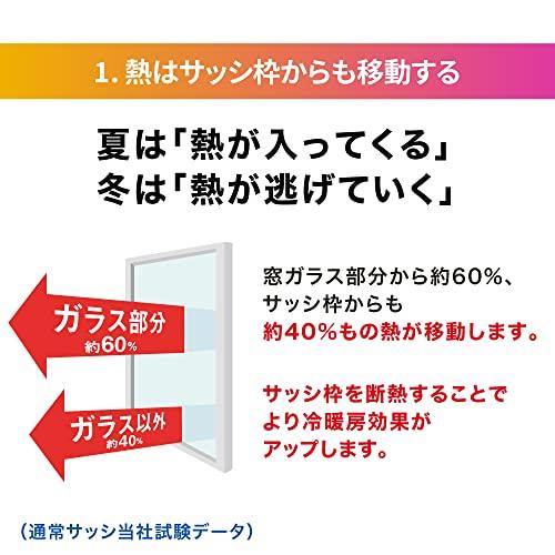 ニトムズ サッシ枠 断熱テープ 40 ホワイト 年中 夏冬 窓 防寒 結露抑制 リビング 寝室 幅広 幅4cm×長さ7m 1巻入 E1165 |  | 02