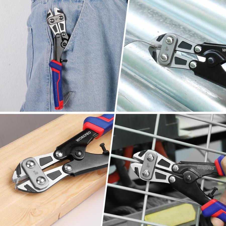 WORKPRO ボルトクリッパ ー ボルトカッター ワイヤーカッター ミゼットカッター200mm 硬鋼線カッター 滑り止めハンドル CR-V鋼 |  | 05