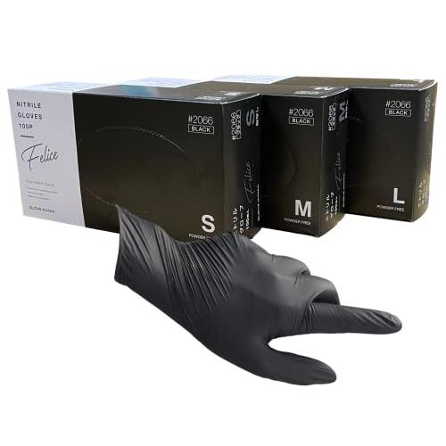 ニトリル手袋 粉無 M100枚入 ブラック ♯2066 SNT1503 |  | 02