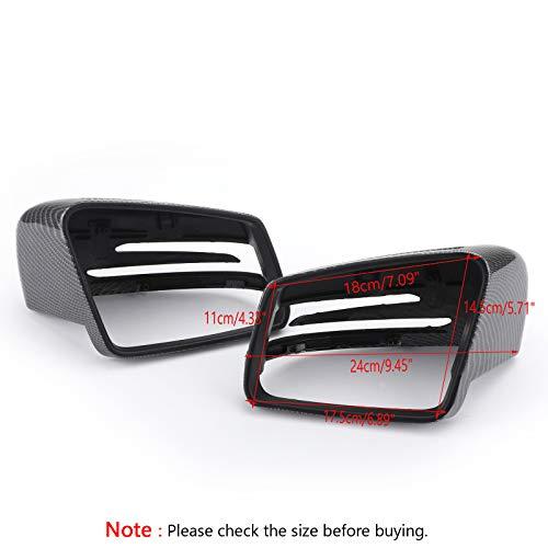 Bruce & Sharkブルース・サメ ミラーカバー 2011-2018 ベンツ W212 W204用 カーボン ファイバー リアビューミラー |  | 01