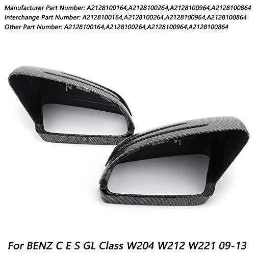 Bruce & Sharkブルース・サメ ミラーカバー 2011-2018 ベンツ W212 W204用 カーボン ファイバー リアビューミラー |  | 02