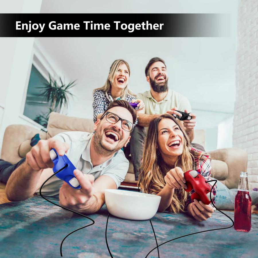 FIOTOK ゲームキューブコントローラー クラシック有線コントローラー Wii Nintendo Gamecube用 クリアレッド&クリアブル |  | 05