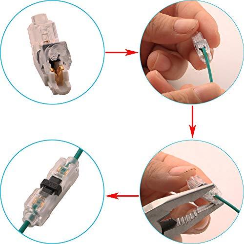 CTRICALVER 1ピン配線コネクタ配線分岐コネクタ簡易クイック配線取付分岐配線接続細線12個セット |  | 02