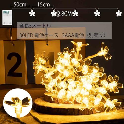 AGOTD LEDイルミネーションライト電飾5M 30個 フェアリーライト AGOTD LEDイルミネーションライト電飾5M 30個 フェアリーライト