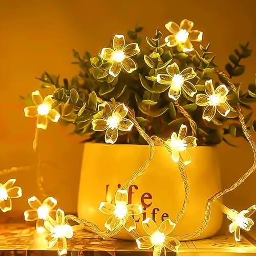 AGOTD LEDイルミネーションライト電飾5M 30個 フェアリーライト 電池式 桜の花 おしゃれ ガーデン ストリングライト 屋外 防水 防 |  | 08