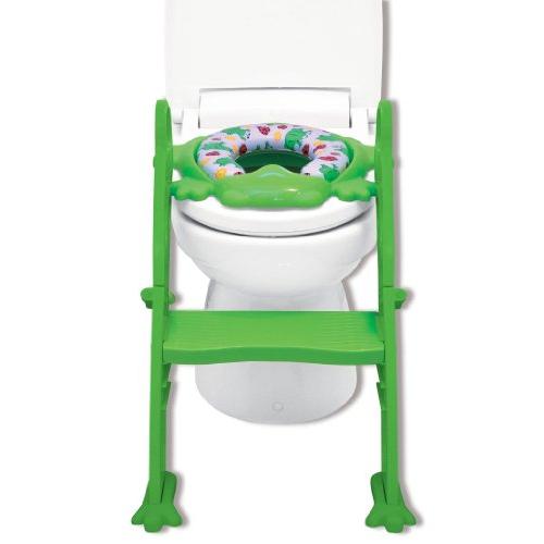 リトルプリンセス Little Princess かえるのふかふか ステップ式 トイレトレーナー グリーン | 