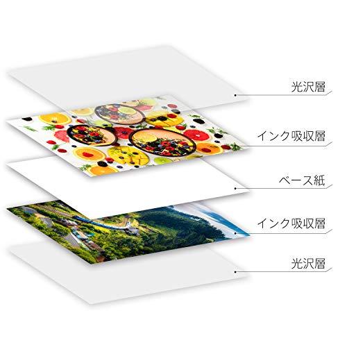 A-SUB インクジェット写真用紙 両面印刷 光沢紙 超きれい 0.3mm厚手 A4