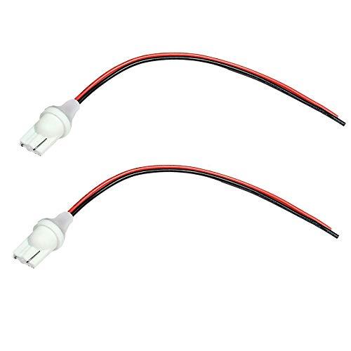 YUNPICAR T10 ヘッドライト アセンブリ オスソケットプラグ アダプター ウインカー ブレーキライト テールランプに最適 2本 t10 | 