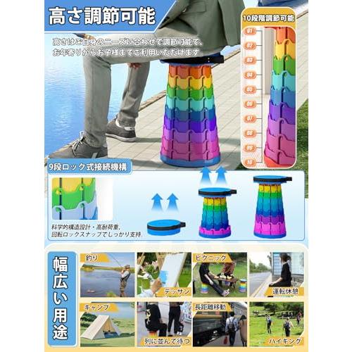 BTtime 折りたたみ椅子 伸縮式 アウトドアチェア 折り畳み式 キャンプ椅子 キャンプスツール 軽量 防水 持ち手付き 持ち運び便利 1秒開 |  | 04