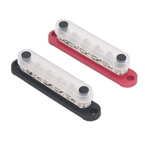 バスバーターミナル 端子台 バスバー スタッド配電ブロック M8x6 150A 300VAC 48VDC トラック キャラバン バス ボート適用 |  | 05