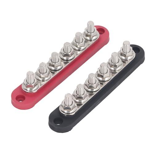 バスバーターミナル 端子台 バスバー スタッド配電ブロック M8x6 150A 300VAC 48VDC トラック キャラバン バス ボート適用 |  | 07