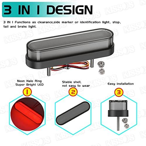 ファイバーLED リアマーカーランプ テールランプ 12V 24V 対応 自動車 トラック バイク 汎用 ２個セット |  | 07