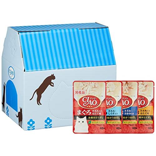 Figaroフィガロ CIAOチャオ パウチ まぐろ・かつおバラエティ 40g×48袋 限定 | 