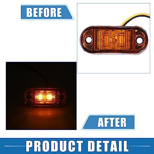 A ABSOPRO フロントリアサイドマーカーライト 防水 屋外用オーバルポジションランプ トラック キャンピングカー バン ローリー RV用 |  | 07