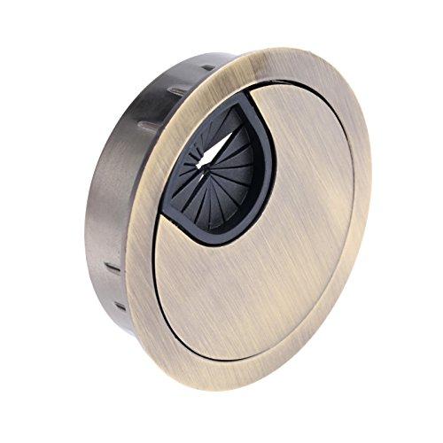 配線孔キャップ ケーブル孔キャップ ケーブル穴カバー ケーブル ワイヤ 出口 配線孔 グロメット 穴スライドカバータイプ PCデスク用 プラステ |  | 01