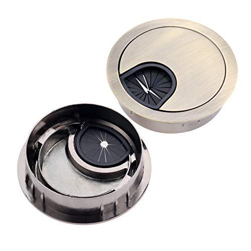 配線孔キャップ ケーブル孔キャップ ケーブル穴カバー ケーブル ワイヤ 出口 配線孔 グロメット 穴スライドカバータイプ PCデスク用 プラステ |  | 04