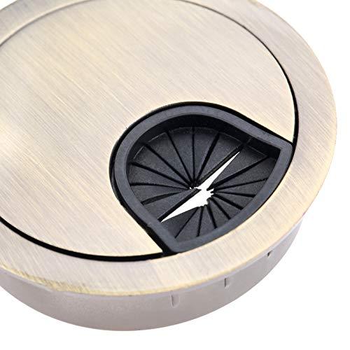 配線孔キャップ ケーブル孔キャップ ケーブル穴カバー ケーブル ワイヤ 出口 配線孔 グロメット 穴スライドカバータイプ PCデスク用 プラステ |  | 05