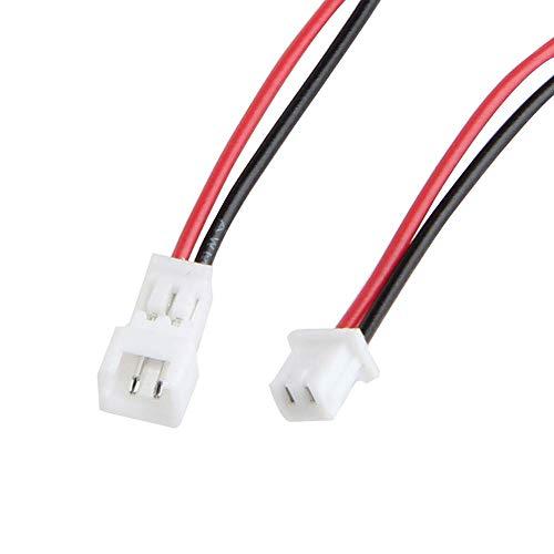 40個20ペア JST 1.25mm 15cmプラグコネクタ 2ピン オス＆メス延長ケーブル 錫めっき銅製 RCリポバッテリ ヘリコプター用 |  | 04
